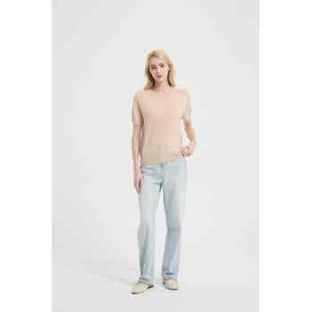 New design chinese wholesale high quality women's 100%Worsted Baby Cashmere Knitted Shirt