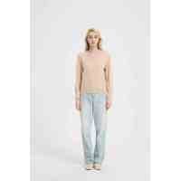 ODM Ladies 100% Worsted Baby Cashmere V-neck Sweater From Chinese Supplier