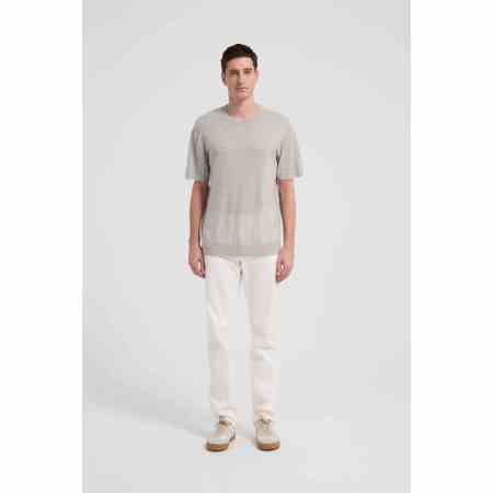 New Arrival Men's Crew Neck 100%Worsted Baby Cashmere Knitted Shirt From Chinese Supplier