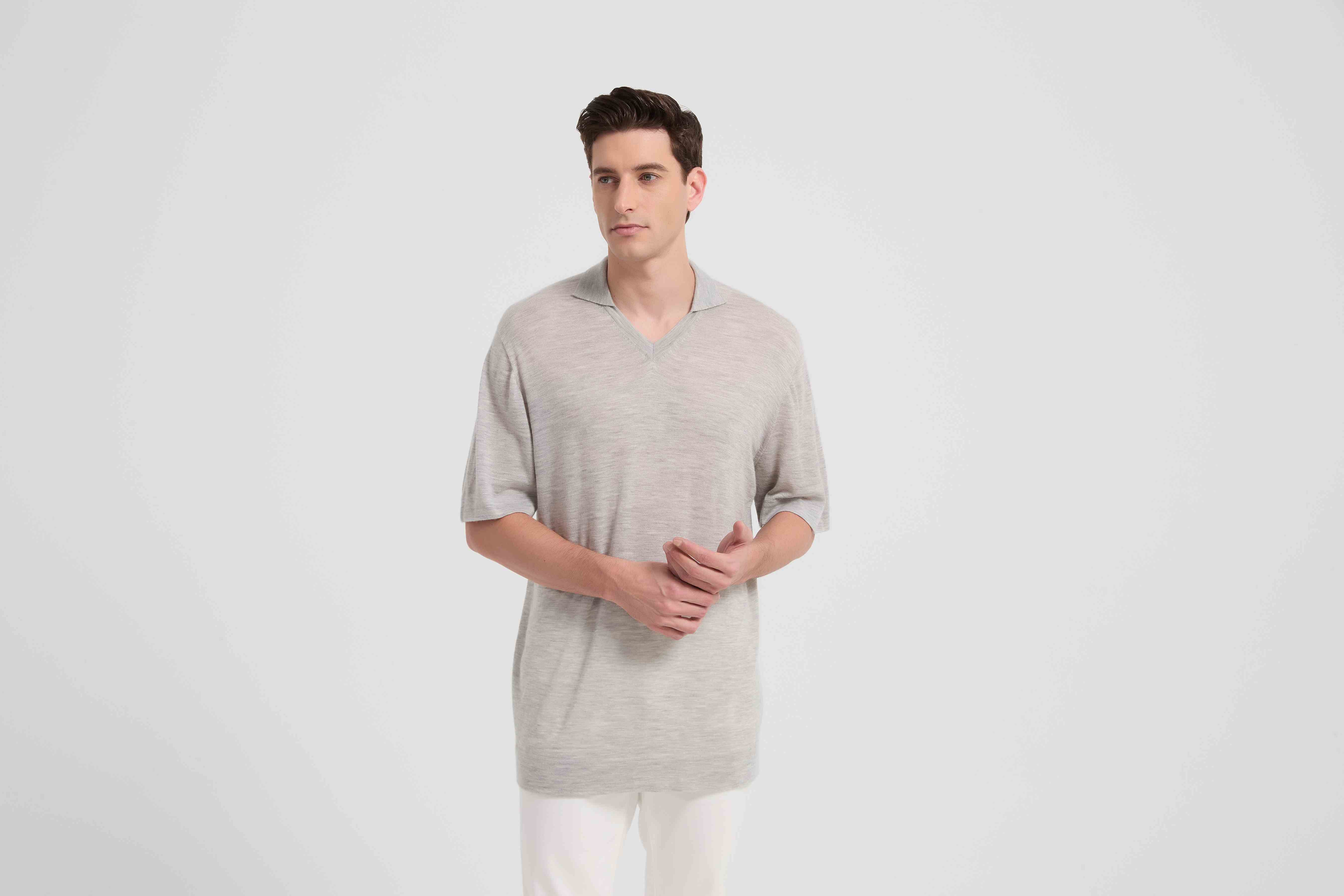 Men's Silk Cashmere Sweater