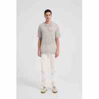 New Design ODM Man Worsted Cashmere Polo Neck Short Sleeve Sweater From China