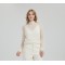 Wholesale ladies 50%Cashmere 50%PVA high neck pullover knitwear