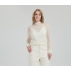 Wholesale ladies 50%Cashmere 50%PVA high neck pullover knitwear