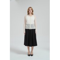 High quality Womens' 50%Cashmere 50%PVA Classic Cardigan from Chinese factory