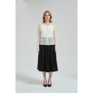 High quality Womens' 50%Cashmere 50%PVA Classic Cardigan from Chinese factory
