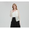 Womens' 50%Cashmere 50%PVA classic Cardigan from Chinese factory