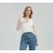 Wholesale Women 50%Cashmere 50%PVA Round Neck Sweater OEM