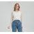 Wholesale Women 50%Cashmere 50%PVA Round Neck Sweater in high quality yarns with OEM design
