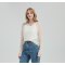 Wholesale Women 50%Cashmere 50%PVA Round Neck Sweater OEM
