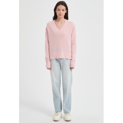 High Quality Women's Alpaca  Cashmere V-Neck Sweater from China