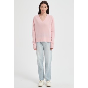 High Quality Women's Alpaca Cashmere V-Neck Sweater from China