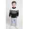 ODM factory kid special strip colors cashmere cable knit pullover sweater China manufacturer