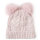 Grils einfarbige Pompon-Ohren aus reiner Kaschmir-Mütze für den Herbst-Winter