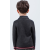OEM cashmere bathrobe collar sweater with strip for boy China vendor
