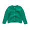 OEM Wool cashmere girl cable green thick cardigan sweater China manufacturer