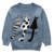 Wholesale girl cashmere sweater with cat pattern crewneck China supplier
