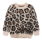 wholesale girl cashmere sweater with leopard pattern pullover China vendor