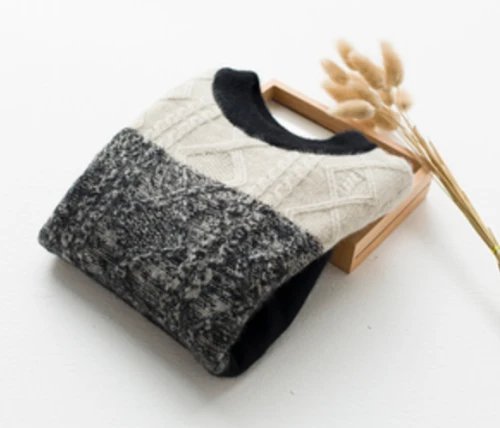 ODM factory kid special strip colors cashmere cable knit pullover sweater China vendor