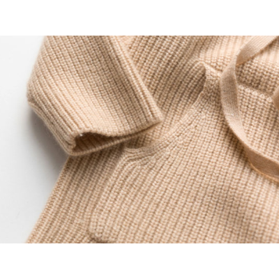 Custom design girl cashmere round neck special knit pattern dress ODM