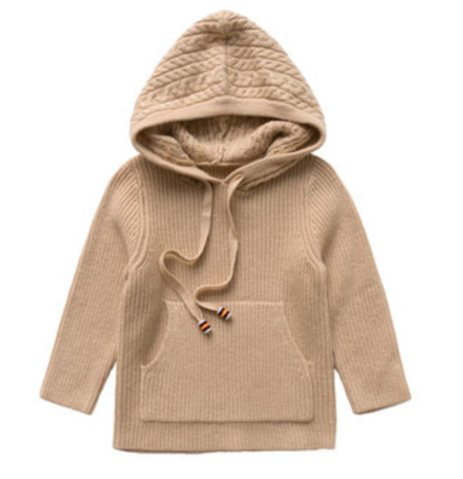 girl cashmere hoodie with extra fine handfeel ultra soft