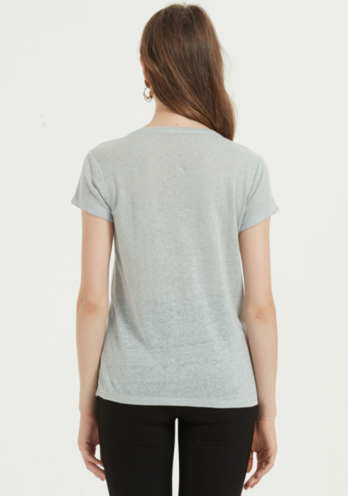 модная женская футболка с короткими рукавами и однотонным цветом