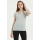 camiseta de mujer de moda con manga corta y color liso