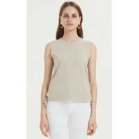 Leichtes Damen-T-Shirt aus Kaschmirseide für den täglichen Gebrauch