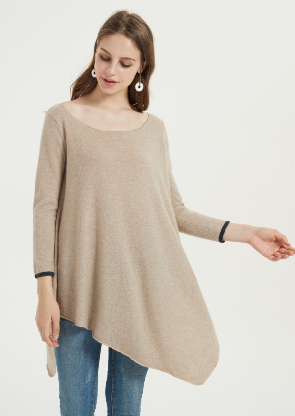 poncho da donna in cashmere