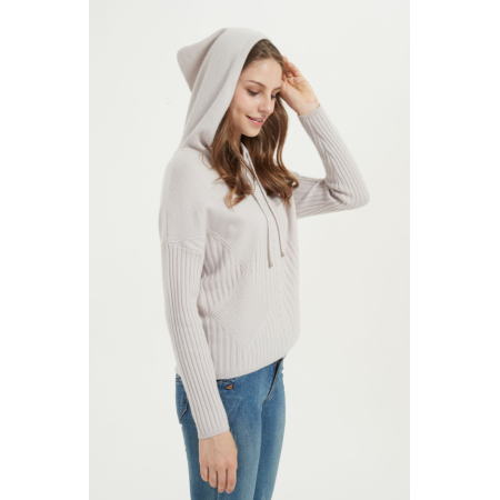 nuevo diseño de suéter de mujer de cachemira pura con color morado