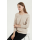 bel maglione da donna in puro cashmere con colore naturale