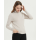 bel maglione da donna in puro cashmere a maniche lunghe con tinta unita