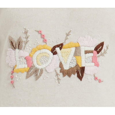 latest chinese design wholesale high quality pure cashmere sweater with traditional hand embroidery