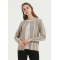 wholesale high quality women pure cashmere swaeter with stripes in low price