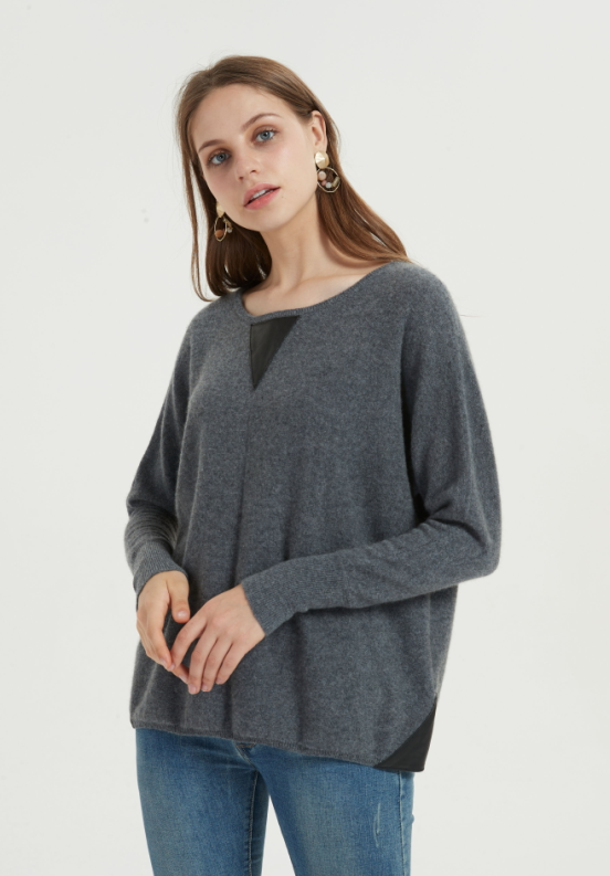 New Arrival custome design oversize pure cashmere women sweater with ...
