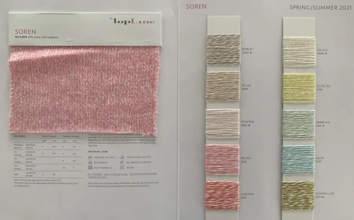 Sustainable Luxury 63%Linen 37%Cashmere Fancy Yarn