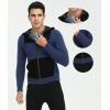 Men's cashmere knitwear with woven pockets hoodie