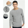 Wholesale high quality men's pure cashmere round neck with cable knit cheap price China manufacturer