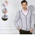 Custom design men's pure cashmere cardigan knitwear with stripes for fall winter China manufacturer