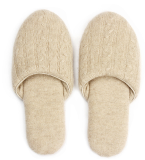 wholesale high-end lounge non-slip luxury fine wool cashmere slippers