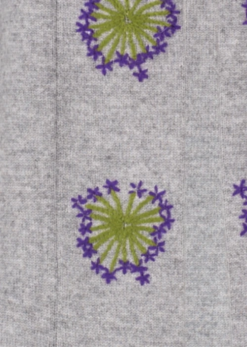 ODM new design women 100% pure cashmere cardigan with hand embroidery China vendor