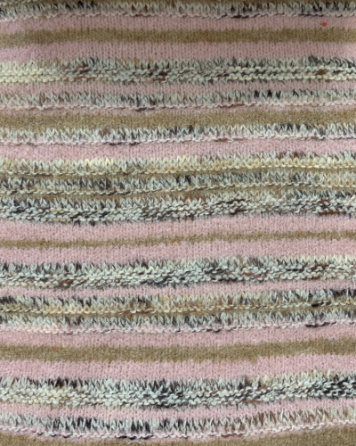 Knitted Pure Cashmere Pattern with new Stripes Design