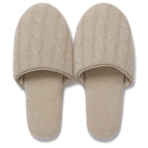 wholesale high-end lounge non-slip luxury fine wool cashmere slippers odm