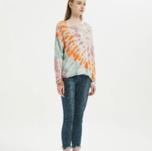 Wholesale New Arrival Women Tie Dye Wool Cashmere Pullover ODM