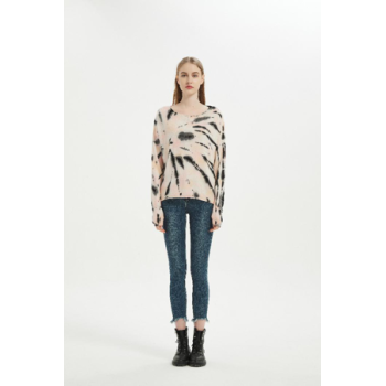 Wholesale Women New Arrival Wool Cashmere Tie Dye Pullover For Spring And Summer From China Vendor
