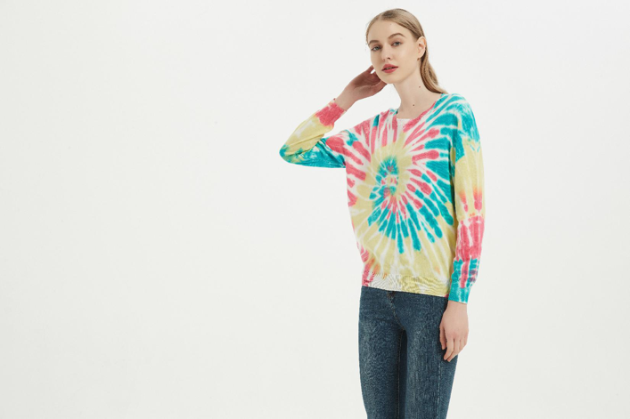 Tie Dye cashmere Pullover