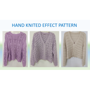 HAND KNITED EFFECT PATTERN