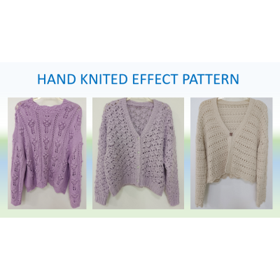 HAND KNITED EFFECT PATTERN