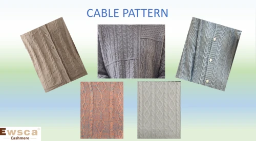 CABLE PATTERN PURE CASHMERE SWEATER