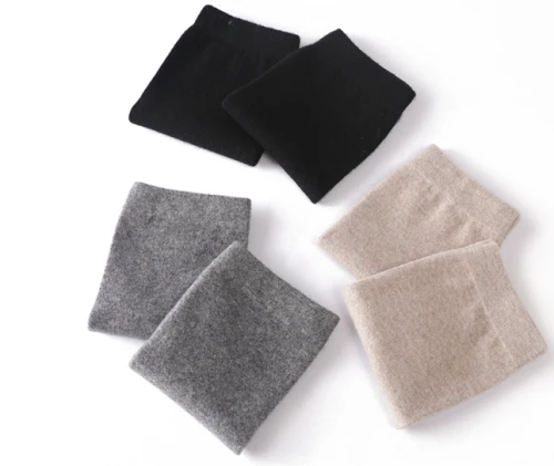 Wholesale high end custom new design 100% pure cashmere leg warmers china manufacturer
