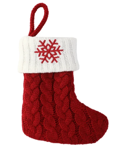 OEM design 100% Cashmere  Christmas -Stocking for fall winter from China